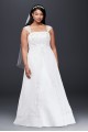 A-Line Plus Size Wedding Dress with Cap Sleeves Collection 9V9010