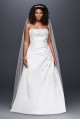 A-line Plus Size Wedding Dress with Lace Up Back Collection 9V9665