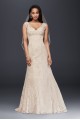 All Over Beaded Lace Trumpet Wedding Dress Collection T9612