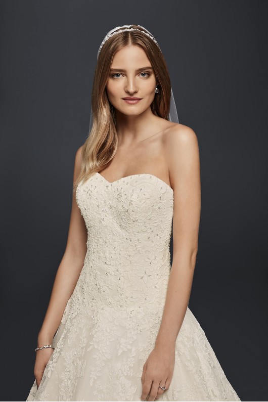 Allover Beaded Ball Gown Wedding Dress Jewel WG3841