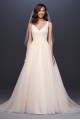 Appliqued Glitter Tulle A-Line Wedding Dress Collection WG3930