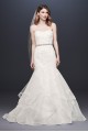 Appliqued Tulle-Over-Lace Mermaid Wedding Dress WG3938