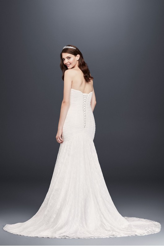 As-Is Allover Lace Strapless Mermaid Wedding Dress AI10012560