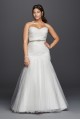 As-Is Strapless Mermaid Plus Size Wedding Dress AI13330036