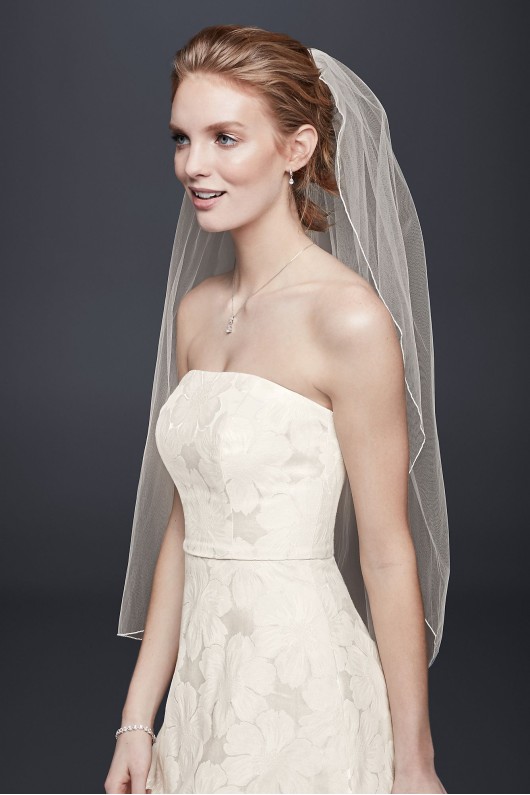 Floral Jacquard Tea-Length Wedding Dress OP1313