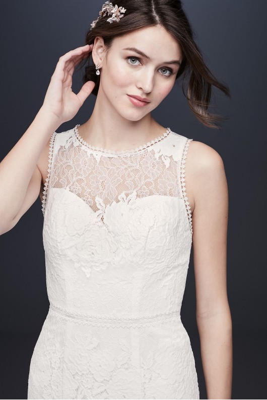 Illusion Sweetheart Open Back Lace Wedding Dress WG3953