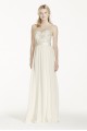 Illusion Tank Chiffon Wedding Dress with Lace Collection MK3747