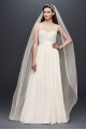 Lace and Crinkle Chiffon Sheath Wedding Dress Collection OP1337