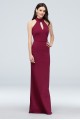 New Style High Neck Long DS270013 Crepe Bridesmaid Dress