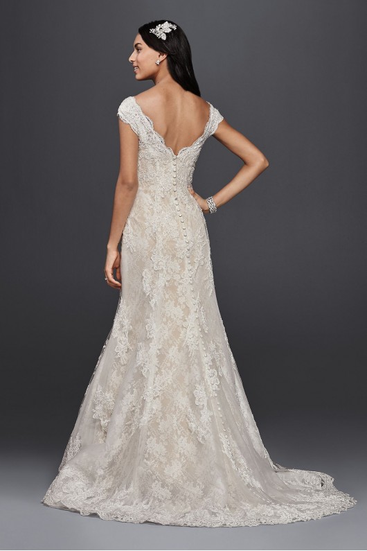 Off The Shoulder Lace Wedding Dress CWG533