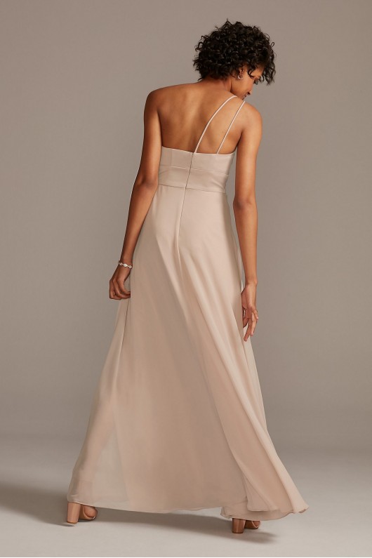 One-Shoulder Long F20169 Style Satin Bridesmaid Dress