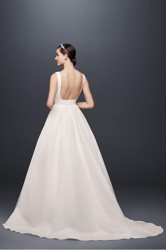 Open Back Wedding Dress with Beading and Pockets WG3709