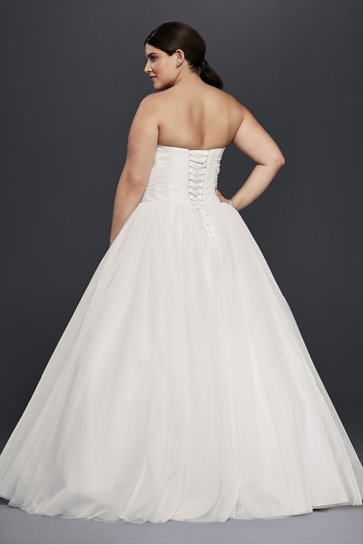 Plus Size Strapless Tulle Ball Gown Wedding Dress Collection 9NTWG3804