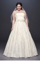 Printed Organza A-line Plus Size Wedding Dress Collection 9NTWG3907