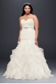 Ruffled Organza Plus Size Mermaid Wedding Dress Collection 9WG3832