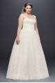 Sheer Cap Sleeve Allover Lace Plus Size Ball Gown Collection 9OP1328