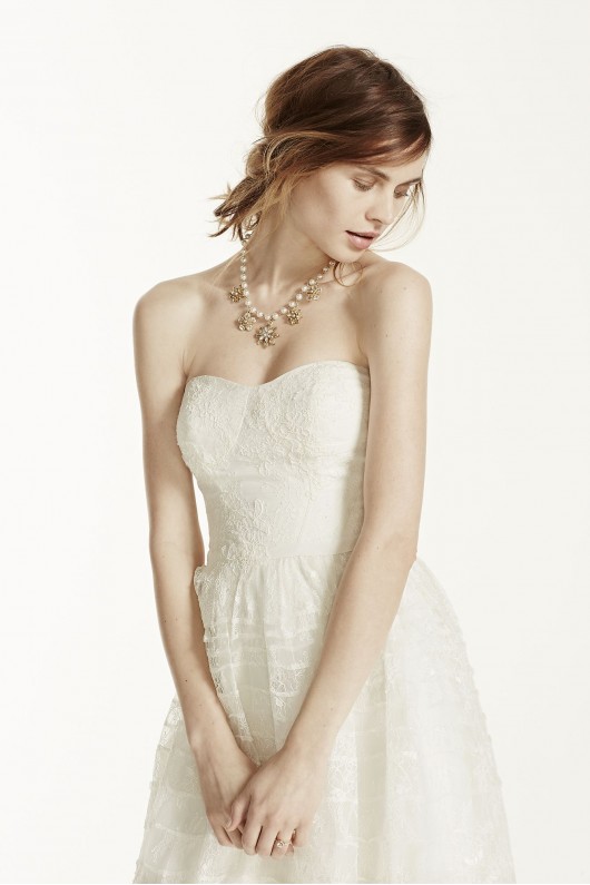 Short Lace Wedding Dress MS251101