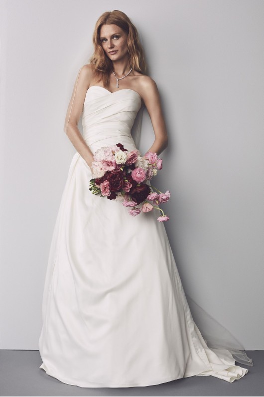 Strapless A-Line Drop Waist Wedding Dress Collection WG3743