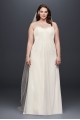 Strapless Pleated Chiffon Plus Size Wedding Dress Collection 9OP1323