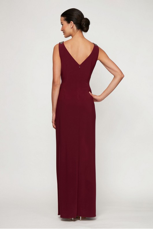 Tank V-neck Long A-line Special Occassion Gown 81351490