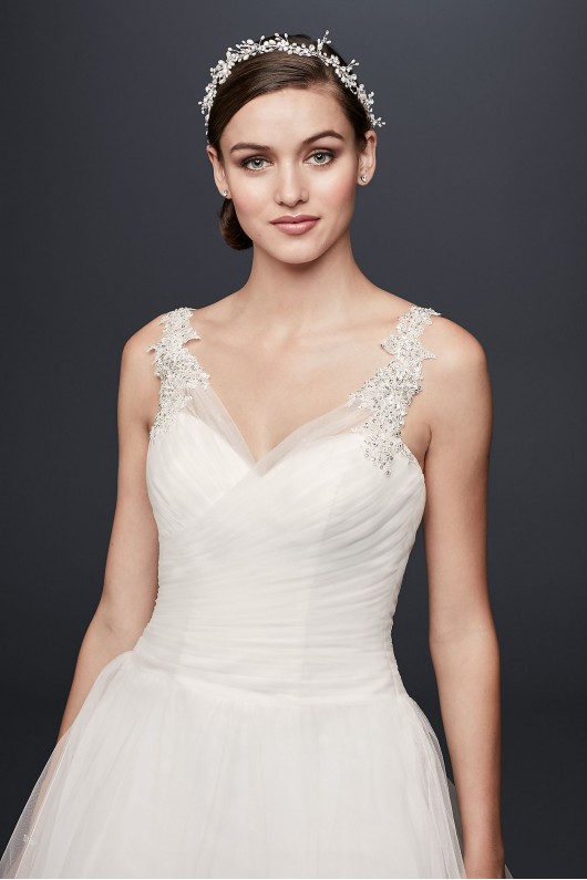 Tulle Ball Gown Wedding Dress with Illusion Straps Collection WG3786