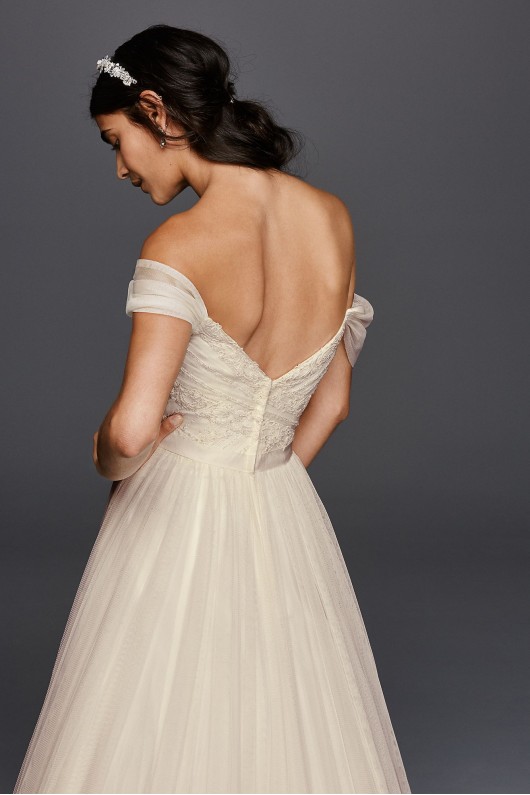 Tulle Beaded Lace Sweetheart Wedding Dress WG3785