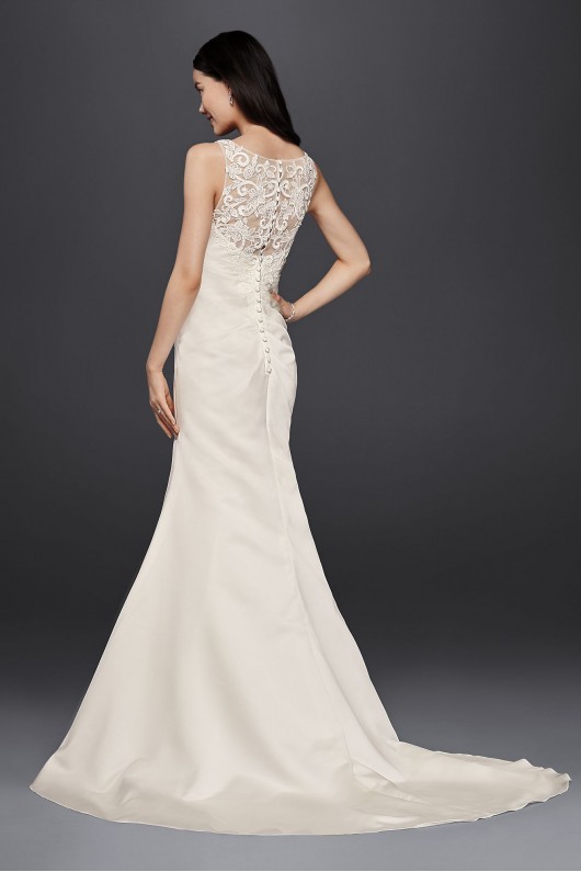 V-Neck Trumpet Wedding Dress with Pleated Bodice Collection WG3809